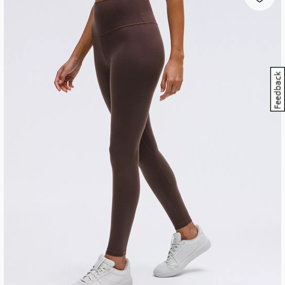 Brown High-Waisted Leggings